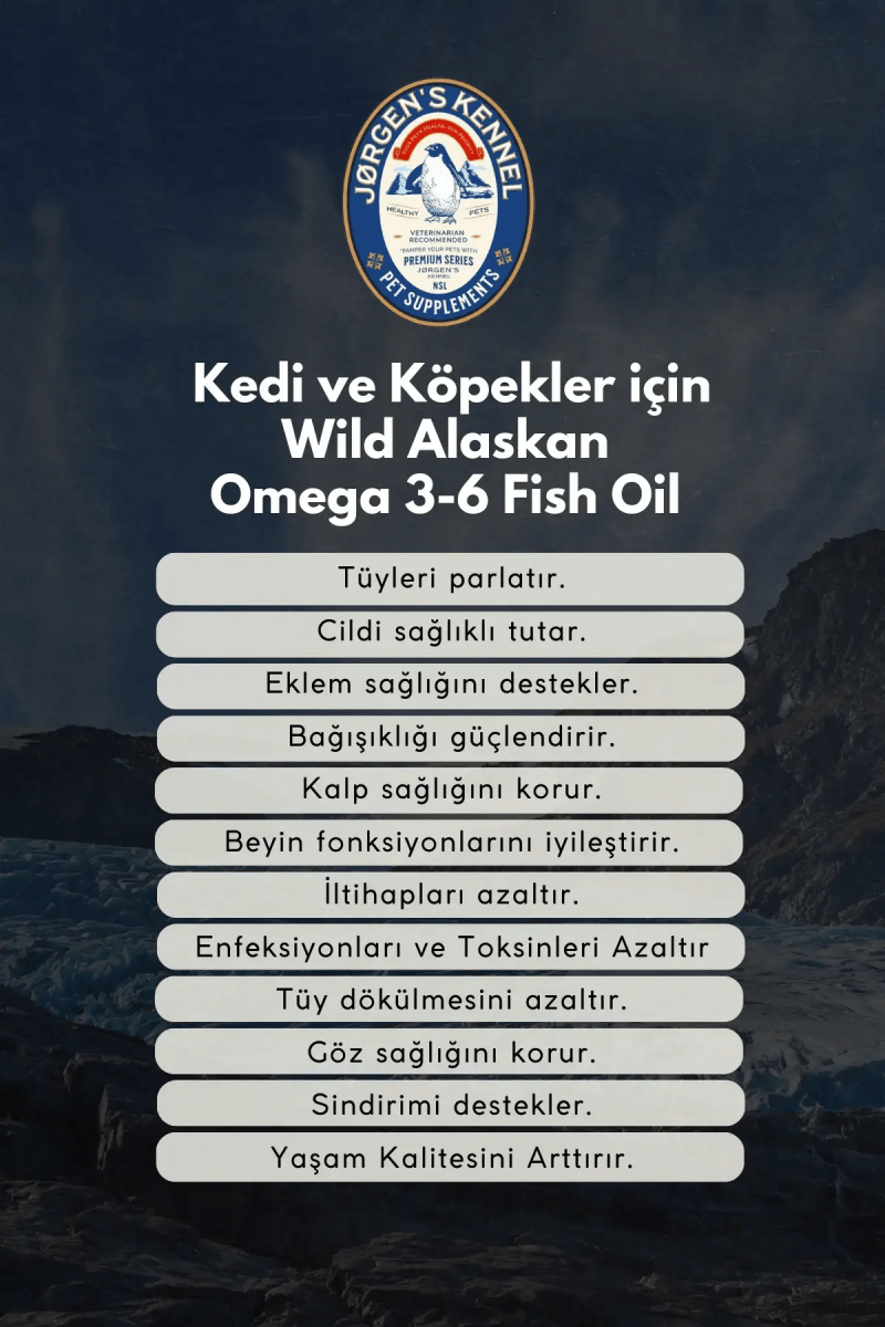 Wild Alaskan Fish Oil for Dogs & Cats - Omega 3-6 Triple Strength (200ml)