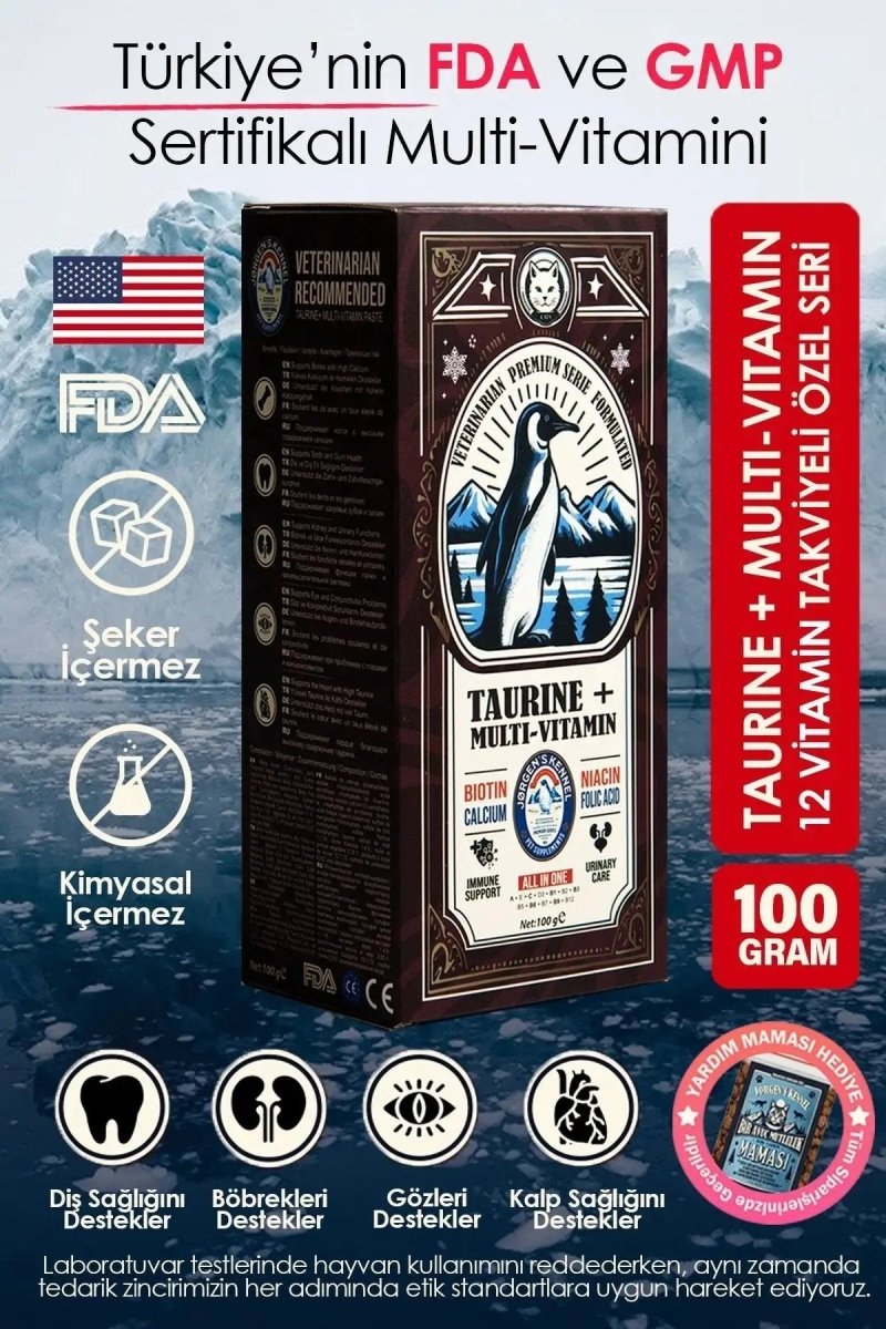 Taurine+ Cat Multivitamin Paste | High Taurine + 12 Vitamins (200gr)