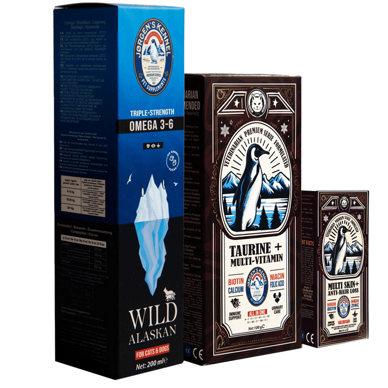 Cat Immune Support Set | Omega 3-6 + Taurine Multi-Vitamin + Shedding Support